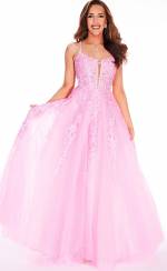 Brook Open Back Corset Tulle Gown